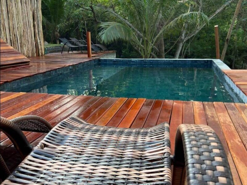 Revestimento de piscina Pedra Hijau nacional da Hijau Brasil