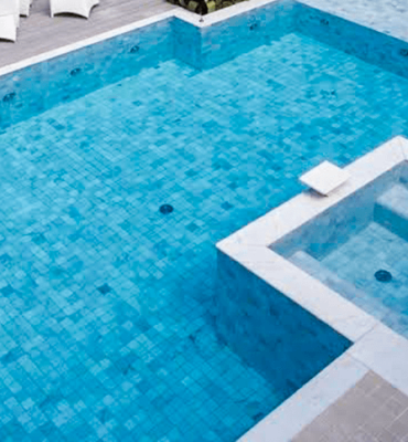 Revestimento de piscina Pedra Aquamarine da Hijau Brasil